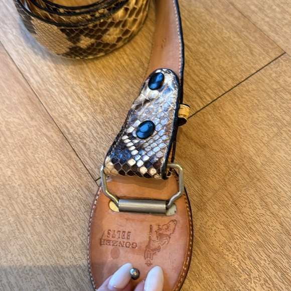 Python Leather belt - Picture 3 of 3